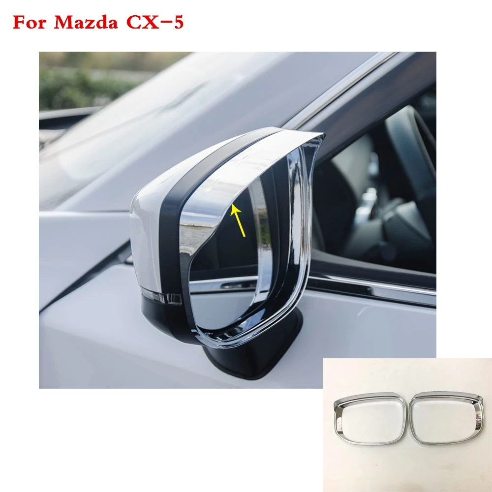 Car rear Rearview Side glass Mirror trim frame Rain Shield Sun Visor Shade ABS chrome part For Mazda CX-5 CX5 2nd Gen 2017 2018
Car rear Rearview Side glass Mirror trim frame Rain Shield Sun Visor Shade ABS chrome part For Mazda CX-5 CX5 2nd Gen 2017 2018