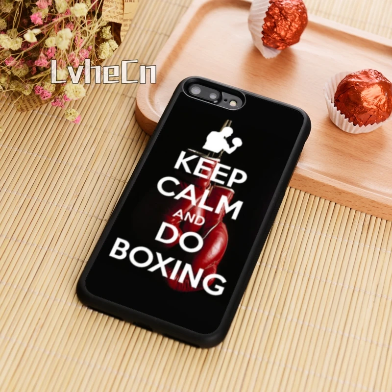 Боксерский чехол для телефона LvheCn keep calm and do iPhone 5 6 s 7 8 plus 11 12 Pro X XR XS Max Samsung Galaxy S6 S7 edge