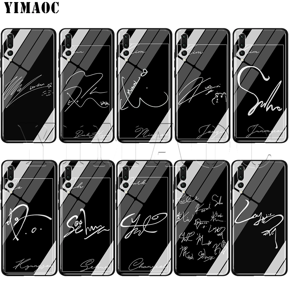 YIMAOC EXO Chen Chanyeol Signature Tempered Glass Case for Huawei Honor Mate 7A 8X 9 P10 P20 P30 Y6 Y9 P smart lite Pro 2019
YIMAOC EXO Chen Chanyeol Signature Tempered Glass Case for Huawei Honor Mate 7A 8X 9 P10 P20 P30 Y6 Y9 P smart lite Pro 2019