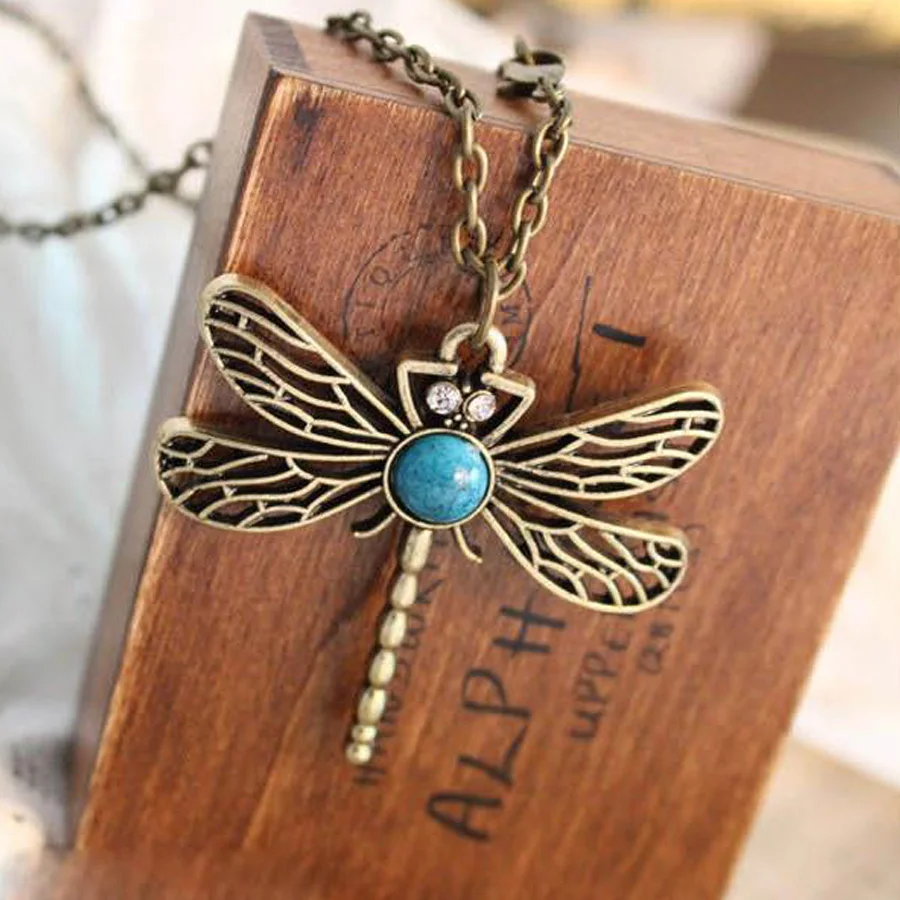 Vintage Dragonfly Pendant Necklace, Fashion Nature Stone 70cm Long Necklaces for Women Neckless Christian Gift
Vintage Dragonfly Pendant Necklace, Fashion Nature Stone 70cm Long Necklaces for Women Neckless Christian Gift