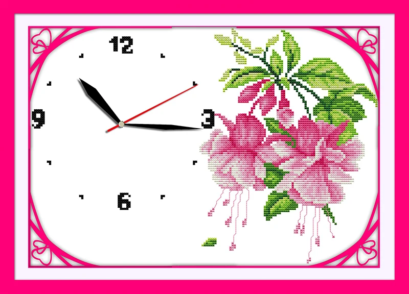Delicate and charming cross stitch kit 14ct 11ct count print canvas wall clock stitching embroidery DIY handmade needlework
Delicate and charming cross stitch kit 14ct 11ct count print canvas wall clock stitching embroidery DIY handmade needlework