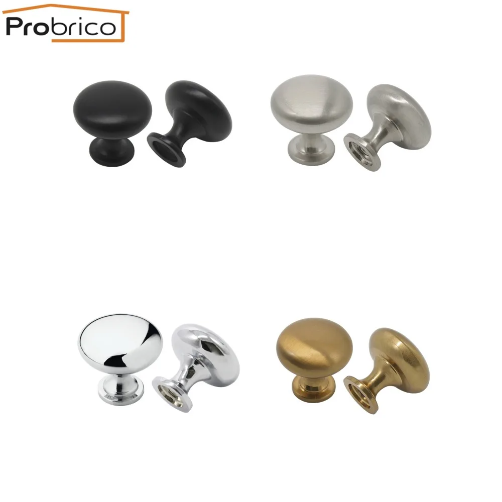 Probrico Door Knobs and Handle for Kitchen Cabinet Handle Round Wardrobe Drawer Pulls Solid Drawer Knobs Furniture Hardware
Probrico Door Knobs and Handle for Kitchen Cabinet Handle Round Wardrobe Drawer Pulls Solid Drawer Knobs Furniture Hardware
