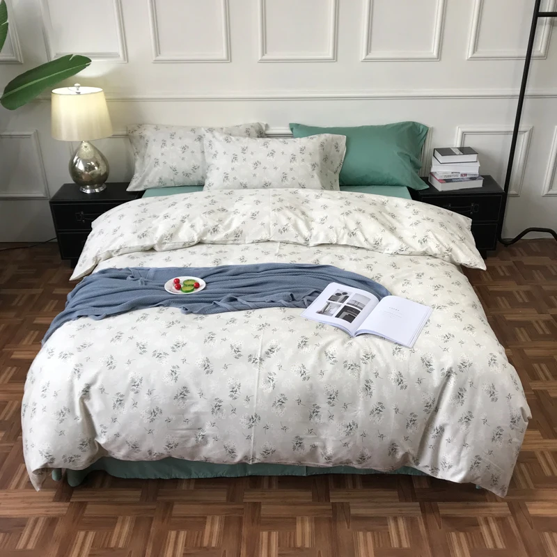 iDouillet Flowers Printed 100% Cotton Bedding Set 4-pieces Floral Duvet Cover Flat Sheet and Pillowcases CN Queen EU King Size
iDouillet Flowers Printed 100% Cotton Bedding Set 4-pieces Floral Duvet Cover Flat Sheet and Pillowcases CN Queen EU King Size