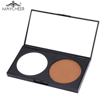 MAYCHEER Brand Double color grooming Pressed Powder Bronzer & Highlighter powder combination grooming the face Brighten 
MAYCHEER Brand Double color grooming Pressed Powder Bronzer & Highlighter powder combination grooming the face Brighten