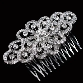 Top Quality Sparkle Crystal 3.8 Inch Huge Luxury Bridal Flower Comb Lady Hair Jewelry Accessory
Top Quality Sparkle Crystal 3.8 Inch Huge Luxury Bridal Flower Comb Lady Hair Jewelry Accessory