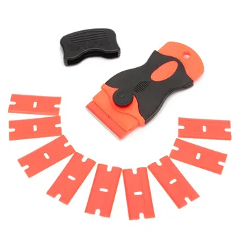 10 Plastic Scraper & 10pcs Steel Blades Knife Tinting Tools Ice Scraper Car Squeegee Vinyl Film Stickers Covers Tool
10 Plastic Scraper & 10pcs Steel Blades Knife Tinting Tools Ice Scraper Car Squeegee Vinyl Film Stickers Covers Tool