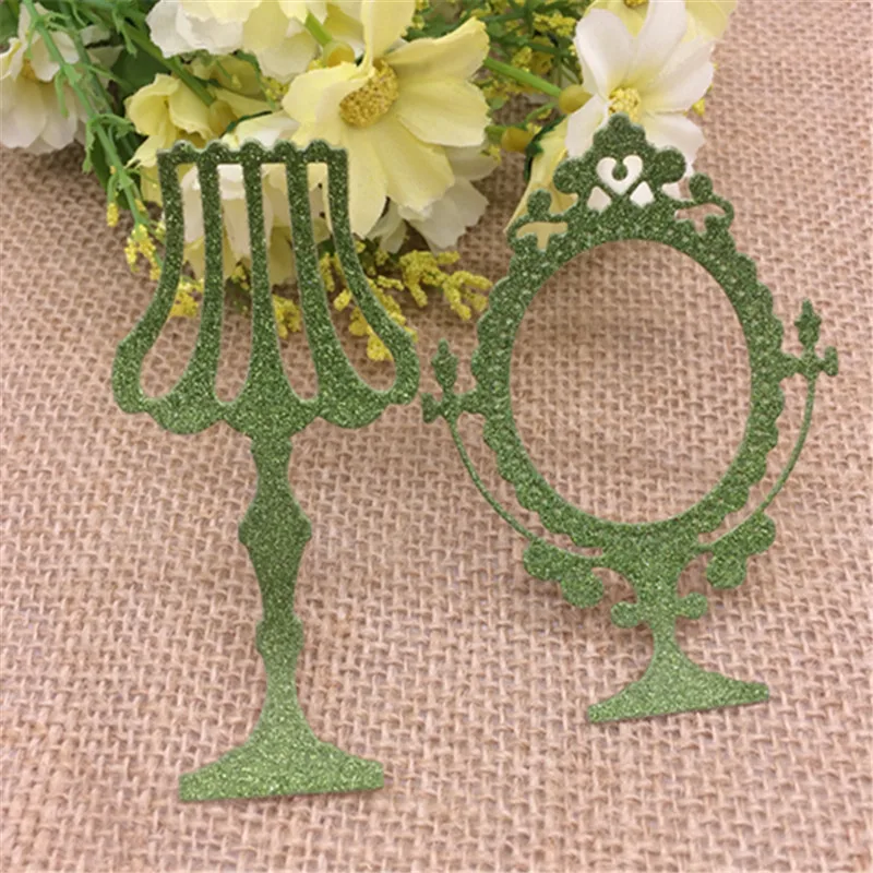 2pcs/set make up Mirror table lamp Metal Cutting Dies Stencil Scrapbooking Photo Album Card Paper Embossing Craft DIY
2pcs/set make up Mirror table lamp Metal Cutting Dies Stencil Scrapbooking Photo Album Card Paper Embossing Craft DIY