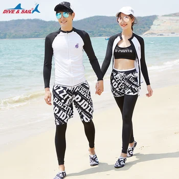Men Women Elastic Rashguards Surf Zipper Jacket Female Rash Guard Swimming Sun protection Beach Sunscreen combination Swim suit
Men Women Elastic Rashguards Surf Zipper Jacket Female Rash Guard Swimming Sun protection Beach Sunscreen combination Swim suit
