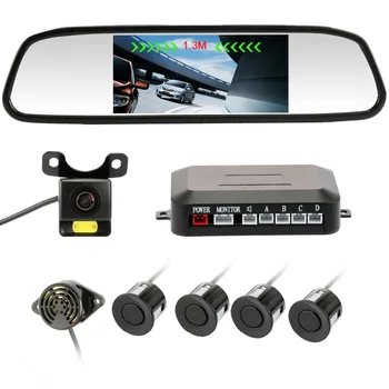 Accfly Car parking Sensor system 4 Parking Sensor Rear View Camera waterproof with 4.3 inch Car Mirror Monitor
Accfly Car parking Sensor system 4 Parking Sensor Rear View Camera waterproof with 4.3 inch Car Mirror Monitor
