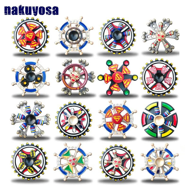 New Metal Double-layer Batman heros skull geometric Fidget Spinner Hand Top Spinners EDC Figet Spiner Finger Stress Relief Toys
New Metal Double-layer Batman heros skull geometric Fidget Spinner Hand Top Spinners EDC Figet Spiner Finger Stress Relief Toys