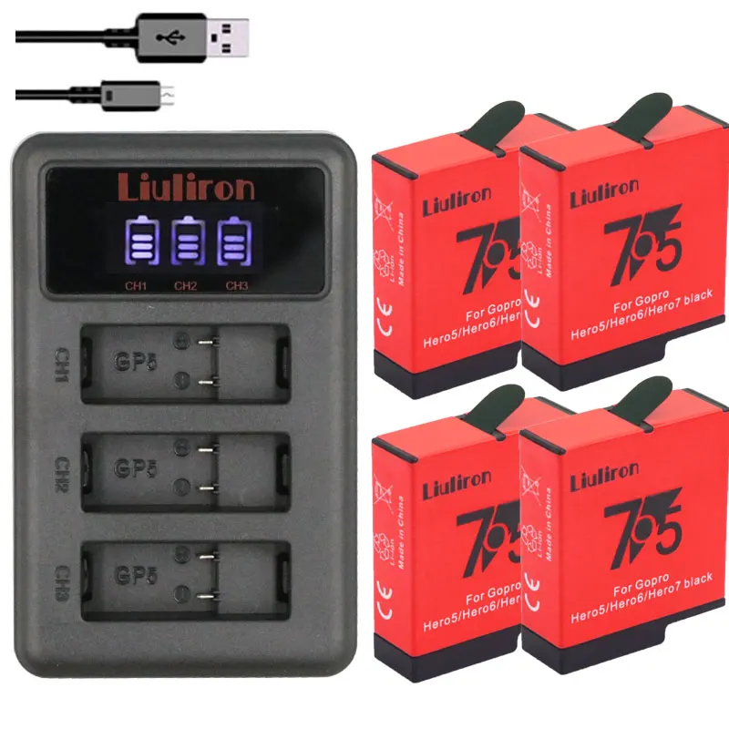 bateria hero 7 batterie Go pro Hero 5 6 Battery +3lots TYPE-C chagrer for GoPro Hero 5 hero7 Hero 6/7 black Camera accessories
bateria hero 7 batterie Go pro Hero 5 6 Battery +3lots TYPE-C chagrer for GoPro Hero 5 hero7 Hero 6/7 black Camera accessories