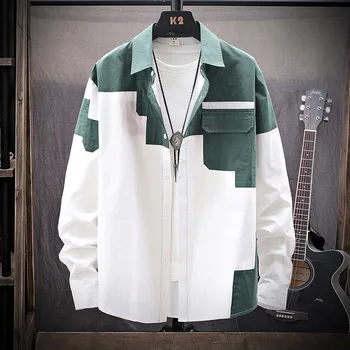 2019 camisa Men's New Style Longsleeved Shirts For Leisure Overalls Fashion Multi Color Largescale Shirt Boy Top Plus Size
2019 camisa Men's New Style Longsleeved Shirts For Leisure Overalls Fashion Multi Color Largescale Shirt Boy Top Plus Size