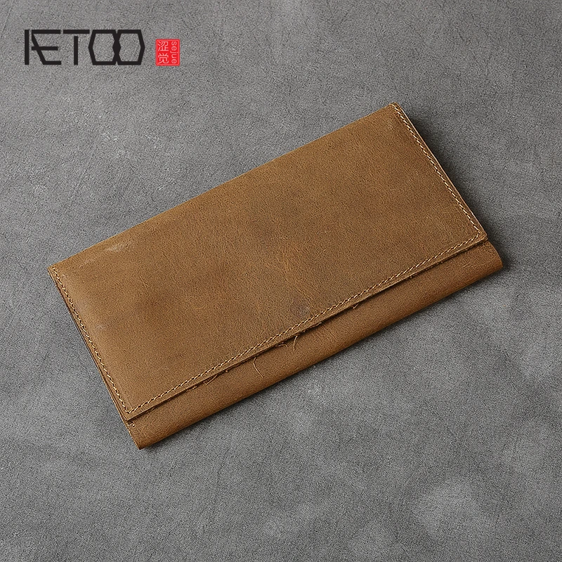 BJYL Crazy Horse leather long men's wallet foldable head cowhide large wallet multi-card hand bag
BJYL Crazy Horse leather long men's wallet foldable head cowhide large wallet multi-card hand bag