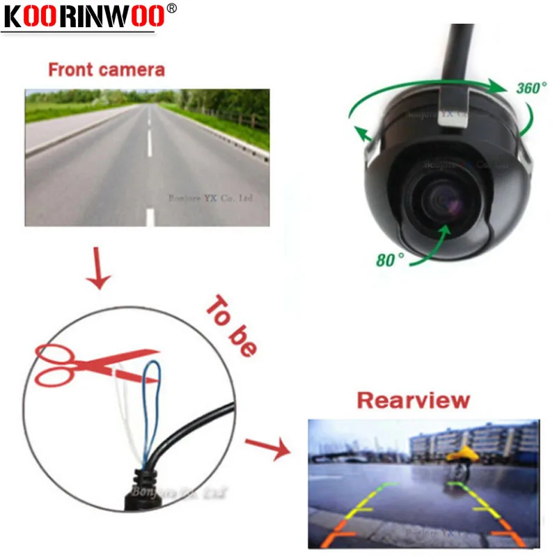 Koorinwoo HD Night Vision 360 degree Car Rear View Camera Front Camera Front View Side Reversing Backup Camera Parking Assist
Koorinwoo HD Night Vision 360 degree Car Rear View Camera Front Camera Front View Side Reversing Backup Camera Parking Assist