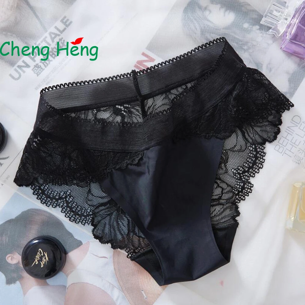 CHENG HENG Sexy Lace Seamless Women's Underwear In The Waist And Ice Silk Breathable Hip Women's Triangle Briefs
CHENG HENG Sexy Lace Seamless Women's Underwear In The Waist And Ice Silk Breathable Hip Women's Triangle Briefs