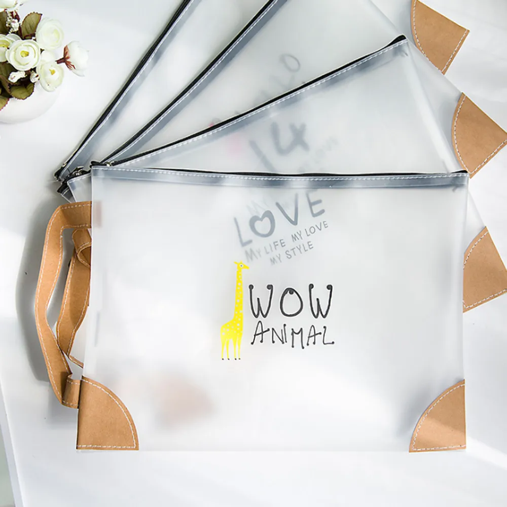 1Pc Plastic Zipper Paper File Folder Book Document Bag Pencil Pen Case Bag Stationery Organizer School Office Supplies
1Pc Plastic Zipper Paper File Folder Book Document Bag Pencil Pen Case Bag Stationery Organizer School Office Supplies