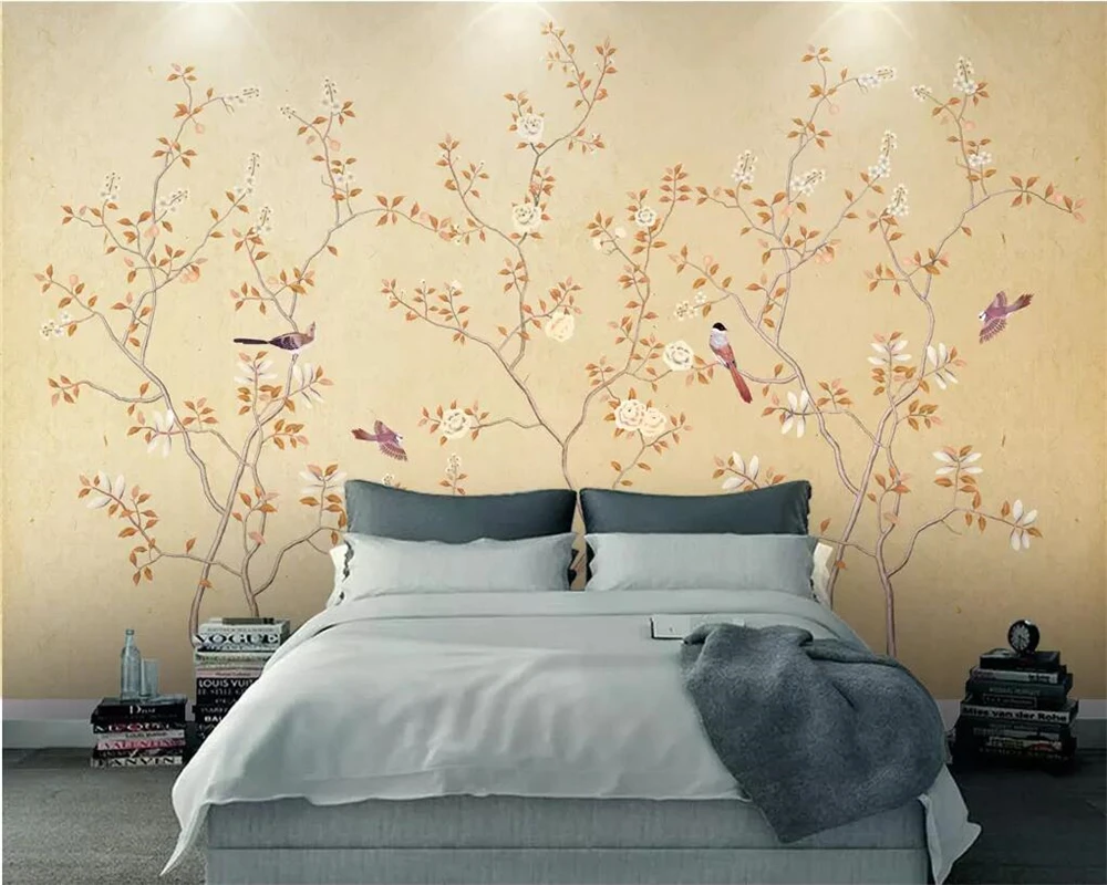 beibehang Custom wallpaper 3D Photo Mural Chinese Hand-painted Wallpaper Flowers Birds European Retro Hand-painted Flower Bird
beibehang Custom wallpaper 3D Photo Mural Chinese Hand-painted Wallpaper Flowers Birds European Retro Hand-painted Flower Bird