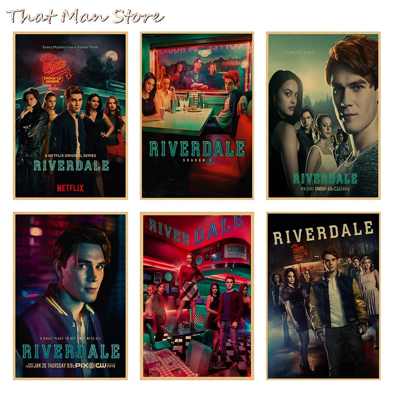 TV Show Series Crime Suspense Riverdale retro Poster kraft paper print Painting For Home wall decorative painting poster 42*30cm
TV Show Series Crime Suspense Riverdale retro Poster kraft paper print Painting For Home wall decorative painting poster 42*30cm