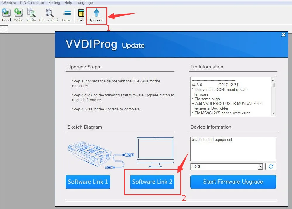 vvdi prog software link download update version