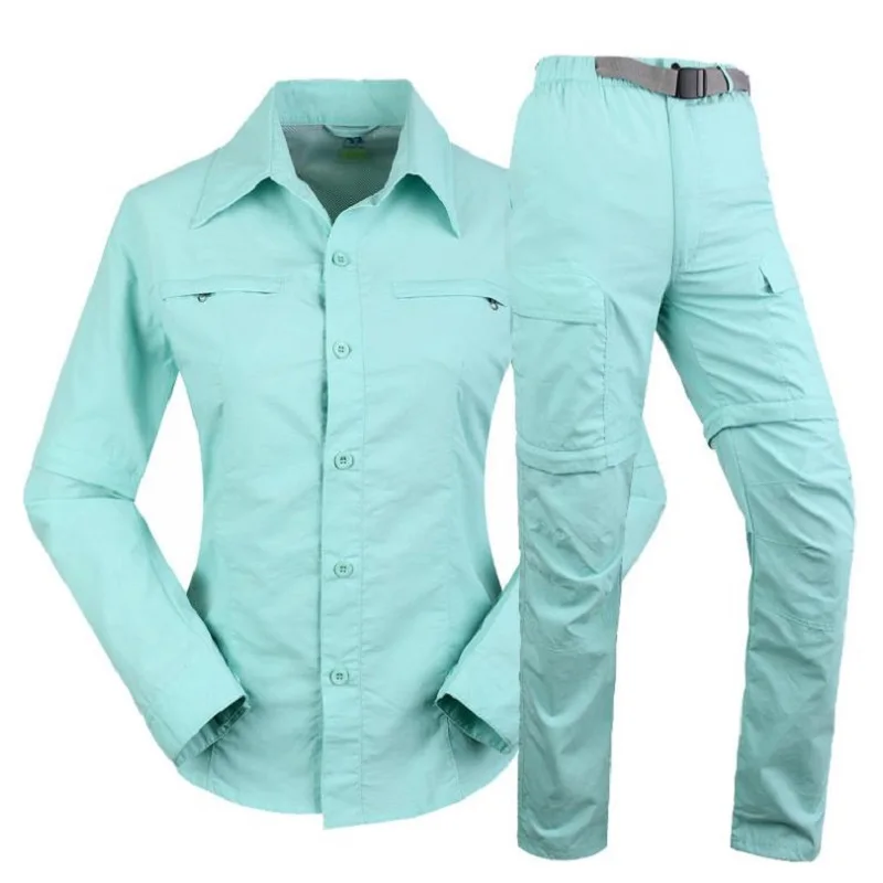 New Outdoor Sport Fishing Clothing Quick Dry Hiking Camping Shirt Pants Suit Women Anti-uv Breathable Trekking Climbing Sets
New Outdoor Sport Fishing Clothing Quick Dry Hiking Camping Shirt Pants Suit Women Anti-uv Breathable Trekking Climbing Sets