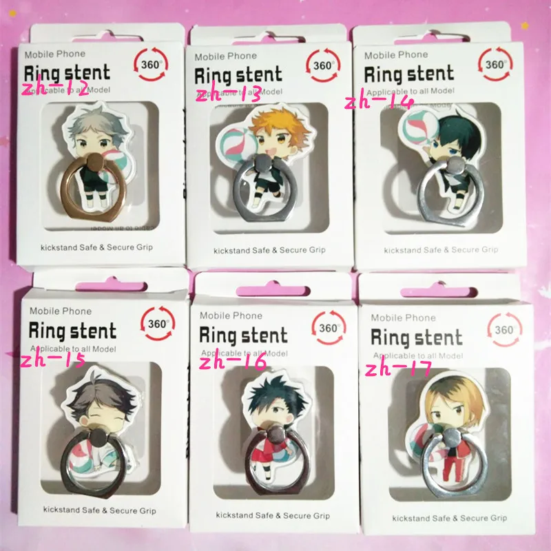 6 Pcs/lot Anime Haikyuu Finger Ring Mobile Phone Stand Phone Holder Acrylic 360 Degree Ring Stent Action Figure Toy gift
6 Pcs/lot Anime Haikyuu Finger Ring Mobile Phone Stand Phone Holder Acrylic 360 Degree Ring Stent Action Figure Toy gift