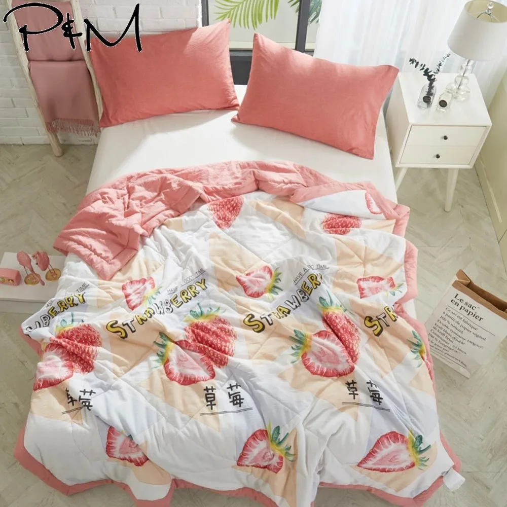 2019 3D Pink Strawberry INS Stitching Comforter Wash Polyester Fabric Thin Summer Quilt Air-condition Twin Full Queen Size
2019 3D Pink Strawberry INS Stitching Comforter Wash Polyester Fabric Thin Summer Quilt Air-condition Twin Full Queen Size