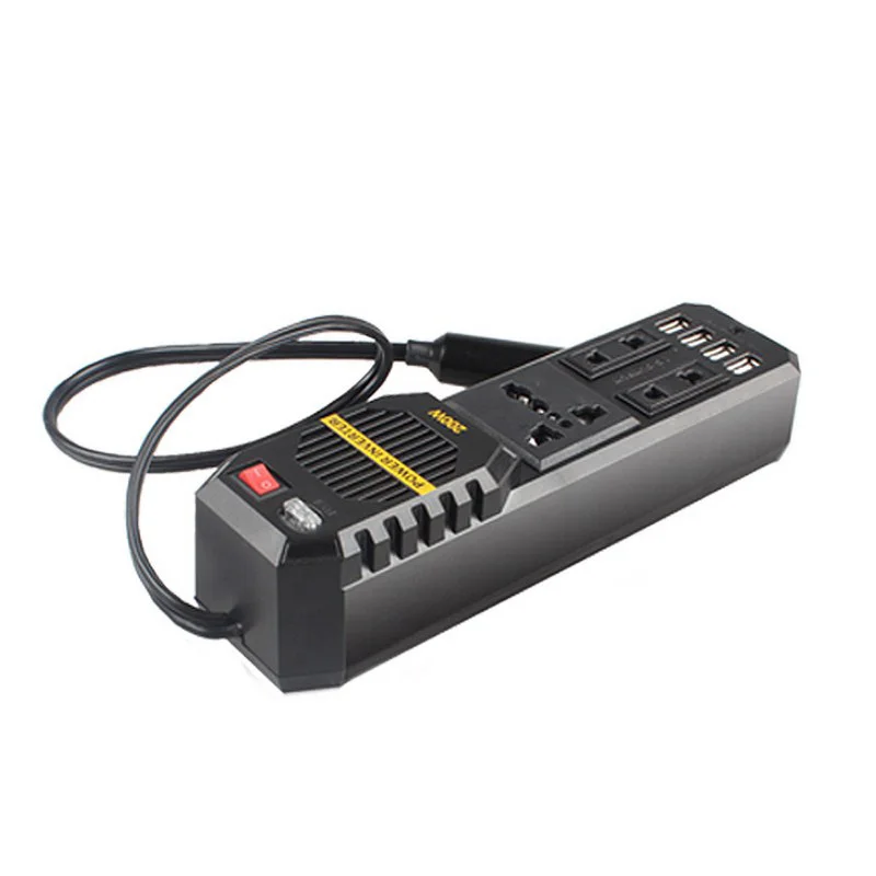 Car Power Inverter 12 To 220V 300W Voltage Converter 50Hz 300W Peak Power 2 USB Port Protections Voltage 220 Auto USB Socket
Car Power Inverter 12 To 220V 300W Voltage Converter 50Hz 300W Peak Power 2 USB Port Protections Voltage 220 Auto USB Socket