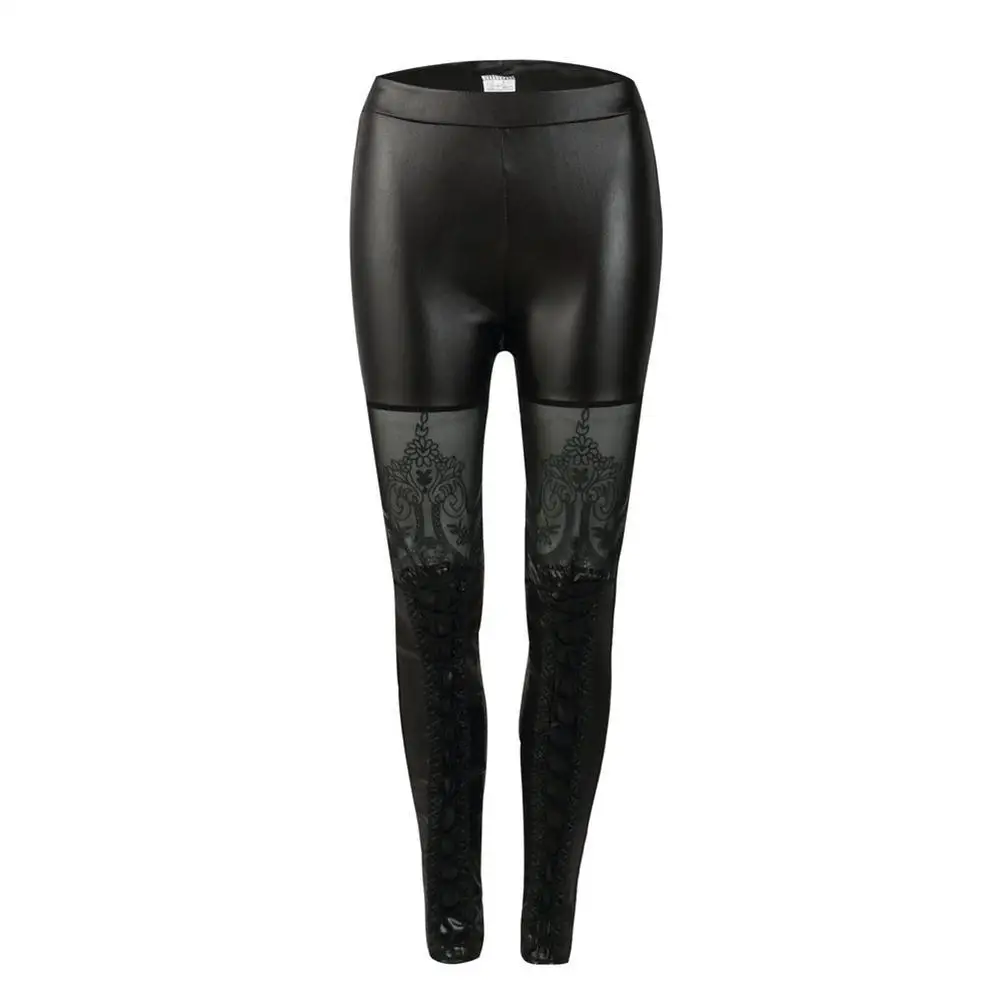 New Sexy Women Lace Up PU Faux Leather Patchwork Bandage Pants Lady Female Skinny Leggings Stretchy Black Slim Pencil Pants Trou
New Sexy Women Lace Up PU Faux Leather Patchwork Bandage Pants Lady Female Skinny Leggings Stretchy Black Slim Pencil Pants Trou