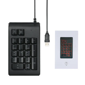 USB Wired 19 Keys Mechanical Mini Numeric Keypad with LED Backlight Waterproof ABS For Laptop Desktop PC
USB Wired 19 Keys Mechanical Mini Numeric Keypad with LED Backlight Waterproof ABS For Laptop Desktop PC