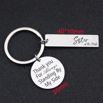 For Wedding Bridesmaid Keychain Engraved Sister Of The Bride Thank You For Always Standing By My Side Key Fobs Charm Key Ring
For Wedding Bridesmaid Keychain Engraved Sister Of The Bride Thank You For Always Standing By My Side Key Fobs Charm Key Ring