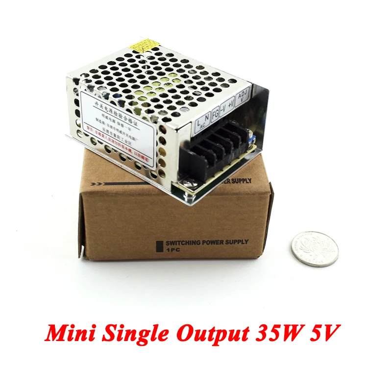 Mini Switching Power Supply 35W 5V 7A Single Output Ac Dc Converter For Led Strip,AC110V/220V Transformer To DC 5V,led Driver
Mini Switching Power Supply 35W 5V 7A Single Output Ac Dc Converter For Led Strip,AC110V/220V Transformer To DC 5V,led Driver