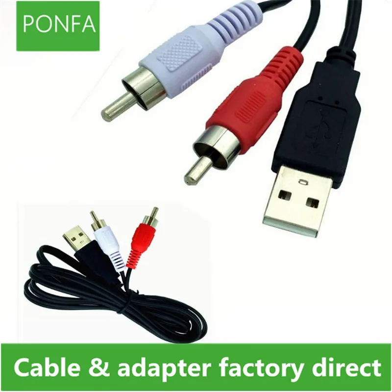 USB to two Lotus AV Cable USB To 3RCA Audio and Video Cable Set-top Box TV Cable 1.5 meters
USB to two Lotus AV Cable USB To 3RCA Audio and Video Cable Set-top Box TV Cable 1.5 meters