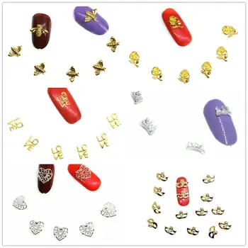 15 Pcs Flowers Bee Nail Art Decorations Bling LOVE Heart Gold Nail Accessoires Silver Crown Studs Manicure Spring Nailart Supply
15 Pcs Flowers Bee Nail Art Decorations Bling LOVE Heart Gold Nail Accessoires Silver Crown Studs Manicure Spring Nailart Supply
