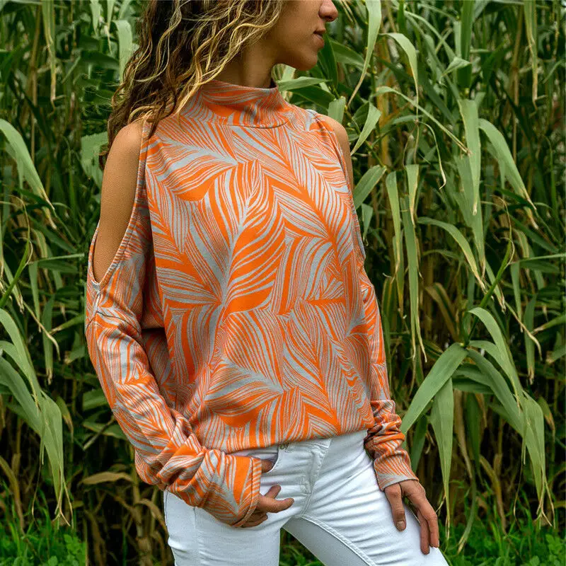 2019 Fashion Women Sexy Off Shoulder Long Sleeve T-Shirts High Neck Loose Tee Shirt Cold Shoulder Casual Loose Wave Strip Tops
2019 Fashion Women Sexy Off Shoulder Long Sleeve T-Shirts High Neck Loose Tee Shirt Cold Shoulder Casual Loose Wave Strip Tops