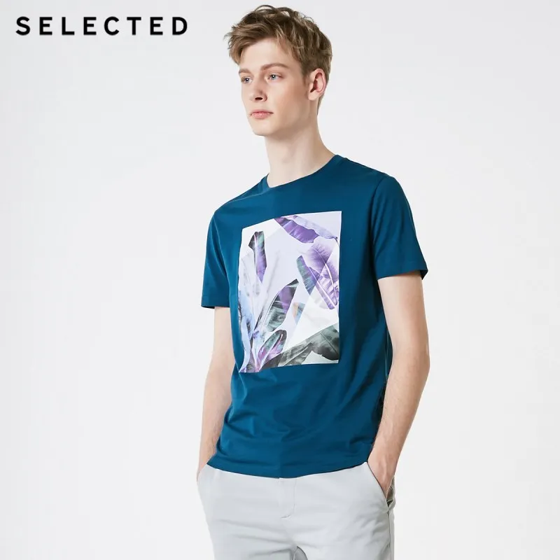 SELECTED Men's Summer 100% Cotton Printed Round Neckline Short-sleeved T-shirt S|419201509
SELECTED Men's Summer 100% Cotton Printed Round Neckline Short-sleeved T-shirt S|419201509