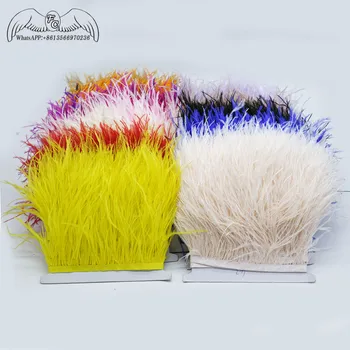 Wholesale 5Yards High Quality Real Natural Ostrich Feather Ribbon 10-15cm Ostrich Feathers Trim Fringe DIY Clothing Decoration
Wholesale 5Yards High Quality Real Natural Ostrich Feather Ribbon 10-15cm Ostrich Feathers Trim Fringe DIY Clothing Decoration