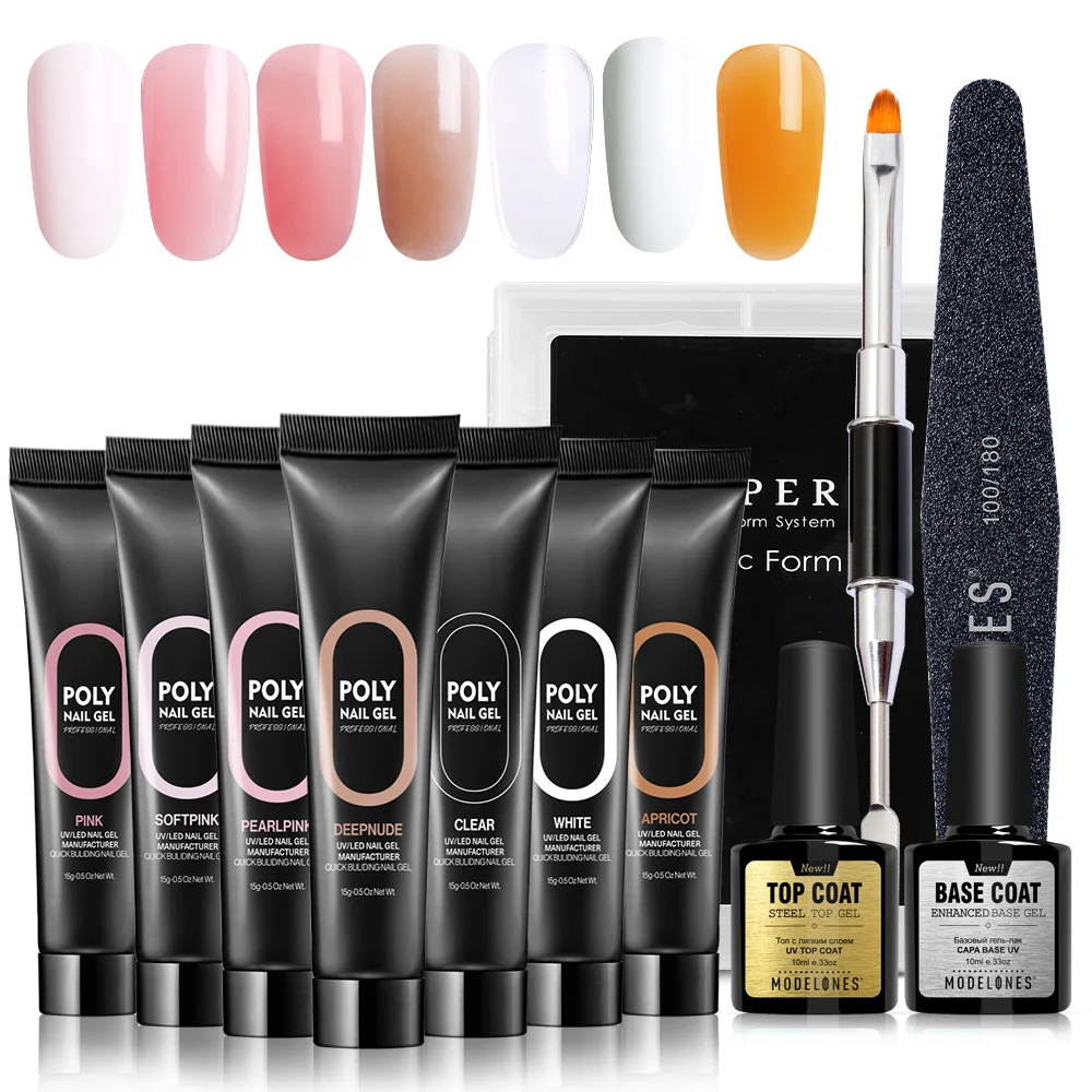 Modelones 12Pcs/Lot Extension Led Nail Gel 15ML Semi Permanent Extend Led Nail Varnish Soak Off Builder UV Gel Polish Kits
Modelones 12Pcs/Lot Extension Led Nail Gel 15ML Semi Permanent Extend Led Nail Varnish Soak Off Builder UV Gel Polish Kits