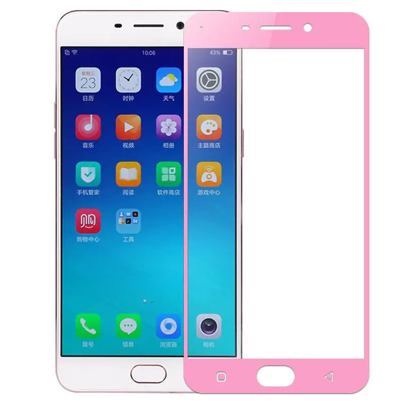 New-9H-Anti-Burst-Colorful-Whole-Screen-Protector-Tempered-Glass-Guard-For-OPPO-R9-R9-Plus (3)