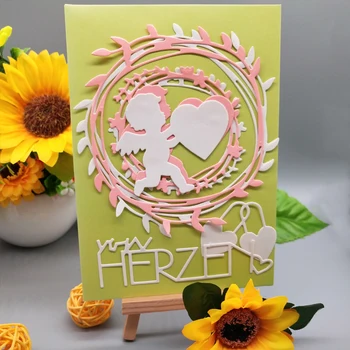 6.2*7cm Angel boy with heart new metal cutting Dies for DIY Scrapbooking stencil Decorative Embossing template Paper Cards
6.2*7cm Angel boy with heart new metal cutting Dies for DIY Scrapbooking stencil Decorative Embossing template Paper Cards