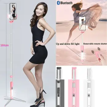 Extendable Bluetooth Wireless Selfie Stick Monopod Tripod with Control LED Fill Light For IOS Android 4D10
Extendable Bluetooth Wireless Selfie Stick Monopod Tripod with Control LED Fill Light For IOS Android 4D10