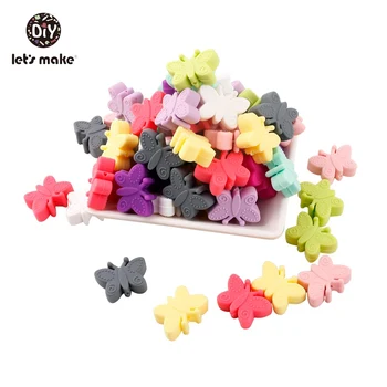 Let's Make Baby Teethers 5pcs Perle Silicone Butterfly Beads Food Grade Silicone Teether Making Jewelry Necklace Teething Toys
Let's Make Baby Teethers 5pcs Perle Silicone Butterfly Beads Food Grade Silicone Teether Making Jewelry Necklace Teething Toys