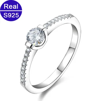 BSL Online Store Genuine 925 Sterling Silver Fine Jewelry 0.5 ct Solitaire Modern Wedding Rings For Women Size 5-8
BSL Online Store Genuine 925 Sterling Silver Fine Jewelry 0.5 ct Solitaire Modern Wedding Rings For Women Size 5-8