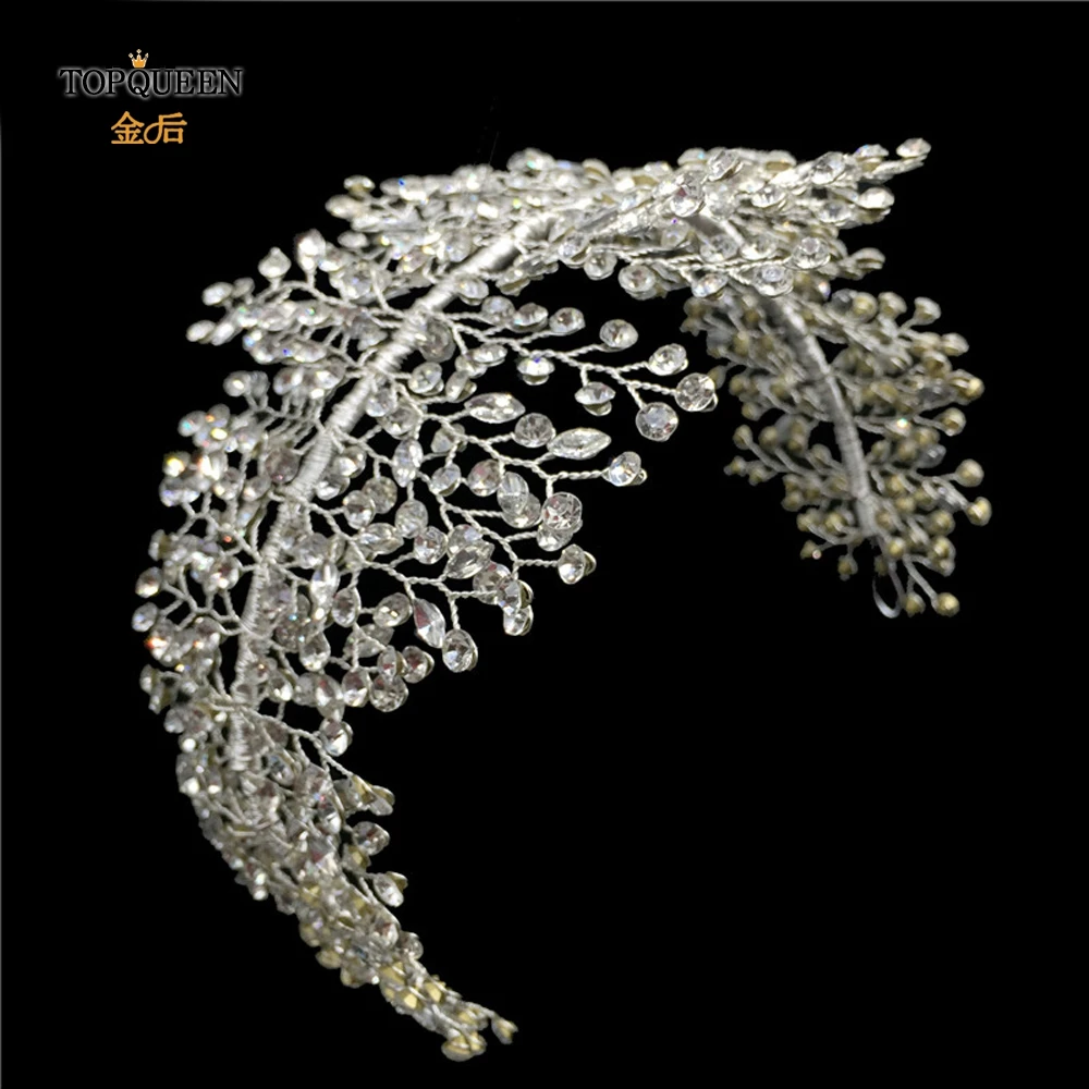 TOPQUEEN HP258 Luxury crystal wedding headband handmade rhinestone bridal headpieces wedding hair jewelry headband accessories
TOPQUEEN HP258 Luxury crystal wedding headband handmade rhinestone bridal headpieces wedding hair jewelry headband accessories