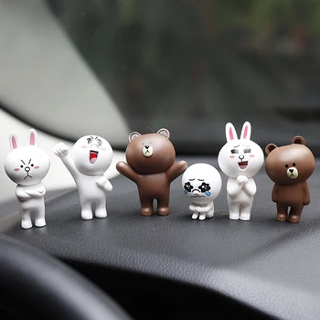 6Pcs/Set Car Ornament Cute Brown Bear Rabbit Dolls Auto Interior Dashboard Funny Cartoon Toys Lovely Decor Car Accessories Gift
6Pcs/Set Car Ornament Cute Brown Bear Rabbit Dolls Auto Interior Dashboard Funny Cartoon Toys Lovely Decor Car Accessories Gift