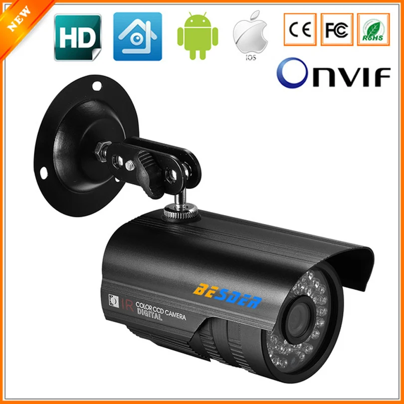 BESDER Bullet Outdoor Waterproof IP Camera 1080P 960P 720P 2.0 Megapixel Network Security Camera ONVIF RTSP Email FTP Alert CCTV
BESDER Bullet Outdoor Waterproof IP Camera 1080P 960P 720P 2.0 Megapixel Network Security Camera ONVIF RTSP Email FTP Alert CCTV