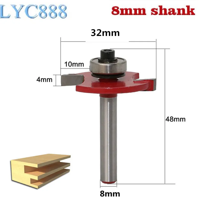 Top Quality 1Pc 8mm Shank "T" Type Biscuit Joint Slotting Wood Router Bit T- Slot Milling Cutters Woodworking Tools
Top Quality 1Pc 8mm Shank "T" Type Biscuit Joint Slotting Wood Router Bit T- Slot Milling Cutters Woodworking Tools