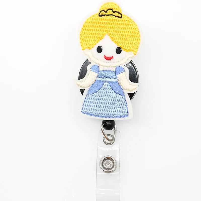 Felt cute cartoon princess Retractable Reel ID Badge Holder reel for girl's gifts
Felt cute cartoon princess Retractable Reel ID Badge Holder reel for girl's gifts