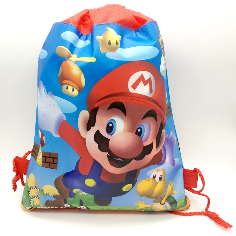 1pcs/lot Super Mario Theme Happy Baby Shower Drawstring Gifts Bags Kids Favors Non-woven Fabric Backpack Birthday Party Mochila
1pcs/lot Super Mario Theme Happy Baby Shower Drawstring Gifts Bags Kids Favors Non-woven Fabric Backpack Birthday Party Mochila