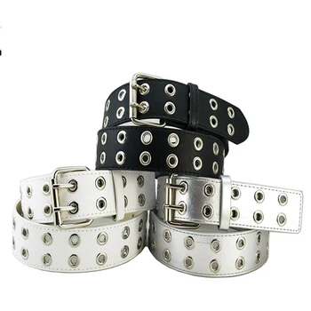 High Quality Men's PU Leather Metal Ring Buckle Solid Elegant Punk Waistbands Double-breasted Punching Male Adjustable Belt
High Quality Men's PU Leather Metal Ring Buckle Solid Elegant Punk Waistbands Double-breasted Punching Male Adjustable Belt
