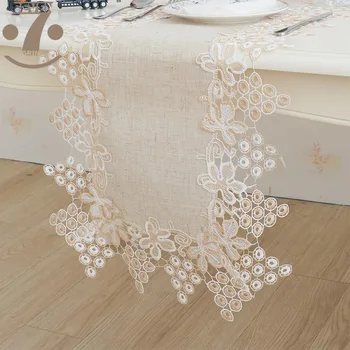 Home Decorative Creative Embroidered Two-Tone Grape Pattern Border Linens Table Runner
Home Decorative Creative Embroidered Two-Tone Grape Pattern Border Linens Table Runner